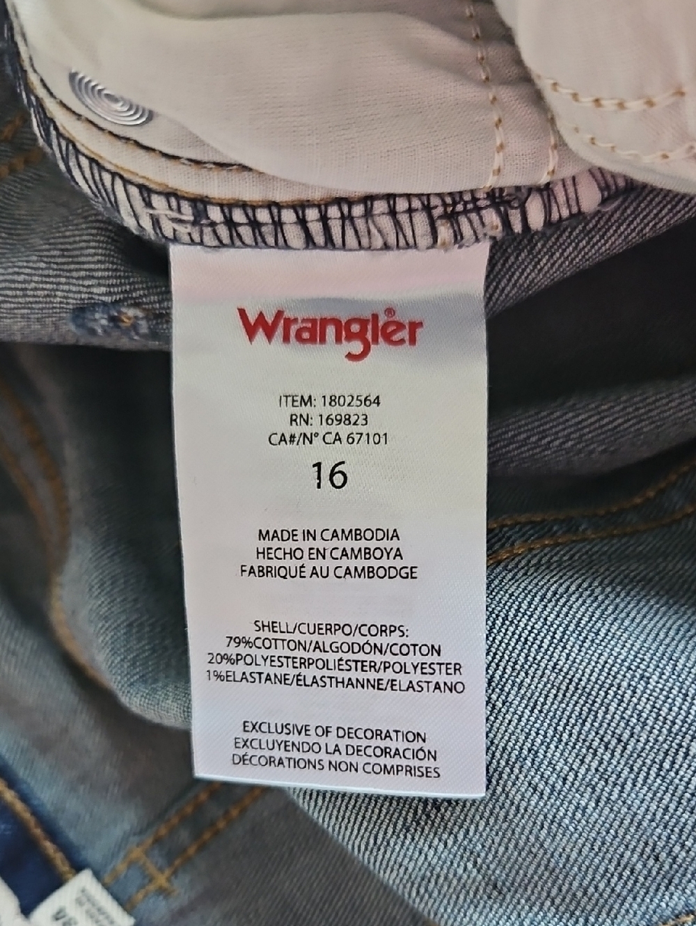 NEW! Wrangler Dark Blue Wash High Rise Bootcut Jeans Multiple Sizes - Picture 14 of 14
